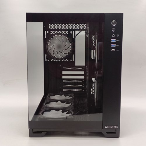 Корпус CHIEFTEC VISIO Tempered Glass без БП (GM-30B-TG-OP) Black (Восстановлено продавцом, 874052) купить в Украине: Киев, Днепр, Харьков, Одесса  | Проверка совместимости, низкая цена, отзывы, характеристики от TELEMART фото