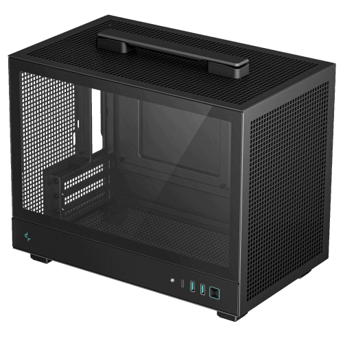 Корпус Deepcool CH160 Tempered Glass без БП (R-CH160-BKNGI0-G-1) Black (Восстановлено продавцом, 874053) купить в Украине: Киев, Днепр, Харьков, Одесса  | Проверка совместимости, низкая цена, отзывы, характеристики от TELEMART фото