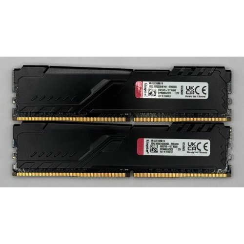 Озп Kingston DDR4 32GB (2x16GB) 3200Mhz FURY Beast Black (KF432C16BB1K2/32) (Відновлено продавцем, 874156) купити в Україні: Київ, Львів, Хмельницький, Тернопіль, Івано-Франківськ | Перевірка сумісності, низька ціна, відгуки, характеристики від TELEMART фото