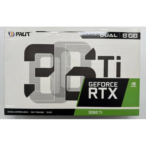 Видеокарта Palit GeForce RTX 3060 Ti Dual V1 8192MB (NE6306T019P2-190AD) LHR (Восстановлено продавцом, 874160) купить в Украине: Киев, Днепр, Харьков, Одесса  | Проверка совместимости, низкая цена, отзывы, характеристики от TELEMART фото