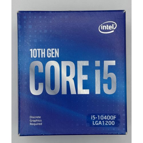 Процессор Intel Core i5-10400F 2.9(4.3)GHz s1200 Box (BX8070110400F) (Восстановлено продавцом, 874207) купить в Украине: Киев, Днепр, Харьков, Одесса  | Проверка совместимости, низкая цена, отзывы, характеристики от TELEMART фото