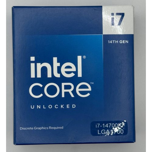 Процессор Intel Core i7-14700KF 3.4(5.6)GHz 33MB s1700 Box (BX8071514700KF) (Восстановлено продавцом, 874208) купить в Украине: Киев, Днепр, Харьков, Одесса  | Проверка совместимости, низкая цена, отзывы, характеристики от TELEMART фото