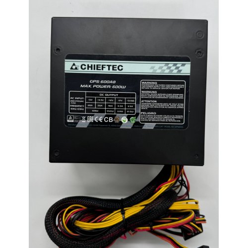 Блок живлення CHIEFTEC Smart 600W (GPS-600A8) (Відновлено продавцем, 874209) купити в Україні: Київ, Львів, Хмельницький, Тернопіль, Івано-Франківськ | Перевірка сумісності, низька ціна, відгуки, характеристики від TELEMART фото