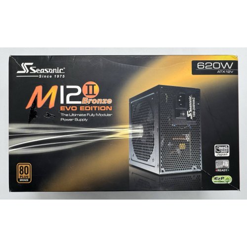 Блок живлення Seasonic M12II-620 EVO Bronze 620W (SS-620GM2) (Відновлено продавцем, 874233) купити в Україні: Київ, Львів, Хмельницький, Тернопіль, Івано-Франківськ | Перевірка сумісності, низька ціна, відгуки, характеристики від TELEMART фото