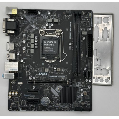 Материнська плата MSI H310M PRO-VDH PLUS (s1151-V2, Intel H310) (Відновлено продавцем, 874410) купити в Україні: Київ, Львів, Хмельницький, Тернопіль, Івано-Франківськ | Перевірка сумісності, низька ціна, відгуки, характеристики від TELEMART фото