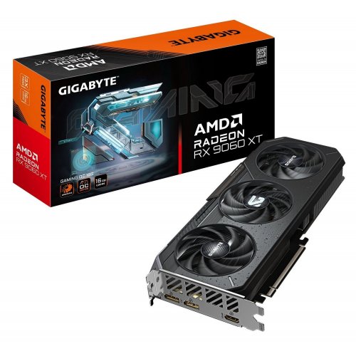 Відеокарта Gigabyte Radeon RX 9060 XT GAMING OC 16384MB (GV-R9060XTGAMING OC-16GD) (Відновлено продавцем, 874630) купити в Україні: Київ, Львів, Хмельницький, Тернопіль, Івано-Франківськ | Перевірка сумісності, низька ціна, відгуки, характеристики від TELEMART фото