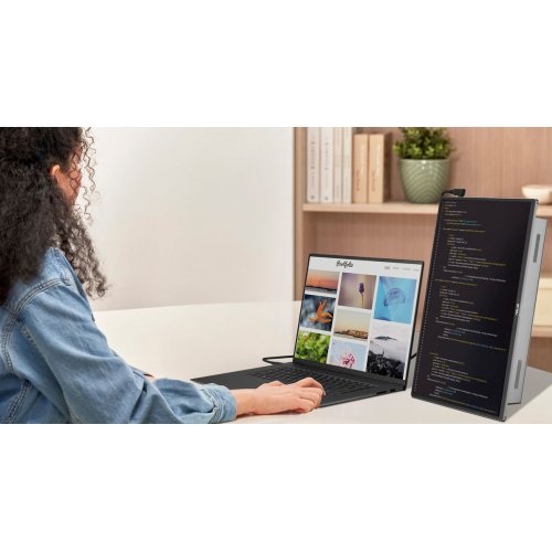 Монитор Asus 16" ZenScreen MQ16FC (90LM0CNV-B01N71) Black купить в Украине: Киев, Днепр, Харьков, Одесса  | Низкая цена, отзывы, характеристики от TELEMART фото