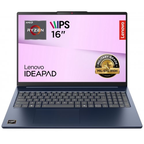 Ноутбук Lenovo IdeaPad Slim 5 16ARP10 (83HU004RRA) Cosmic Blue купить в Украине: Киев, Днепр, Харьков, Одесса  | Низкая цена, отзывы, характеристики от TELEMART фото