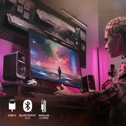 Акустична система Klipsch ProMedia Lumina 2.1 (1080091) Black купити в Україні: Київ, Львів, Хмельницький, Тернопіль, Івано-Франківськ | Низька ціна, відгуки, характеристики від TELEMART фото