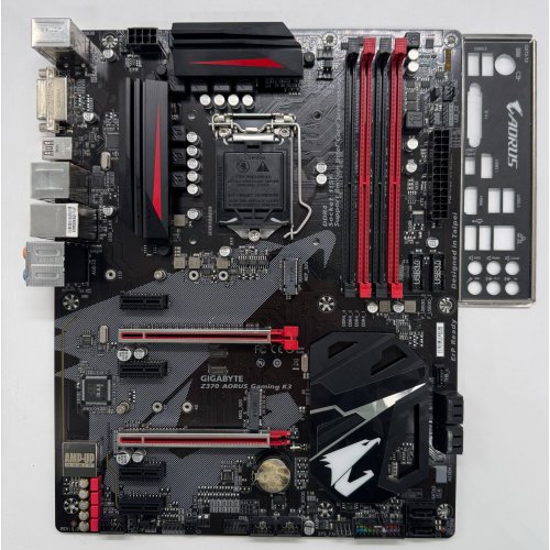 Материнська плата Gigabyte Z370 AORUS Gaming K3 (s1151, Intel Z370) (Відновлено продавцем, 874685) купити в Україні: Київ, Львів, Хмельницький, Тернопіль, Івано-Франківськ | Перевірка сумісності, низька ціна, відгуки, характеристики від TELEMART фото