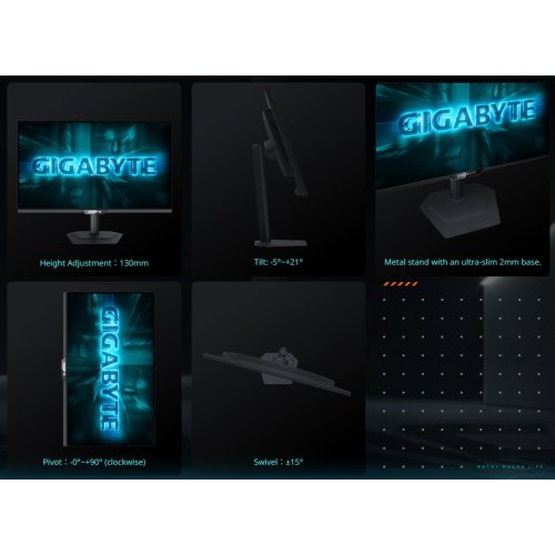 Монітор Gigabyte 27" G27UP Black купити в Україні: Київ, Львів, Хмельницький, Тернопіль, Івано-Франківськ | Низька ціна, відгуки, характеристики від TELEMART фото