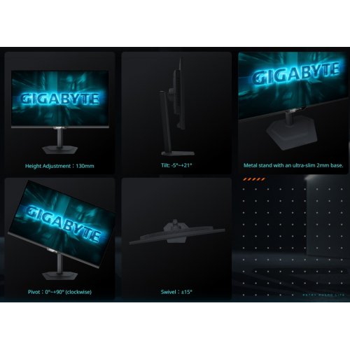 Монітор Gigabyte 27" G27U Black купити в Україні: Київ, Львів, Хмельницький, Тернопіль, Івано-Франківськ | Низька ціна, відгуки, характеристики від TELEMART фото