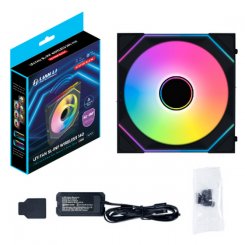 Кулер для корпуса Lian Li Uni Fan SL-INF Wireless 140 Reverse Blade (G99.14RSLIN1W1B.00) Black