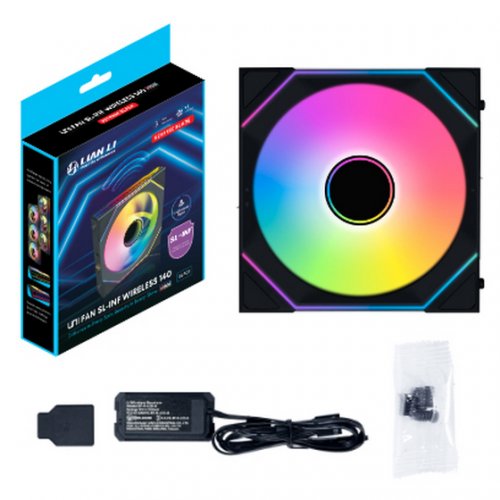 Кулер для корпуса Lian Li Uni Fan SL-INF Wireless 140 Reverse Blade (G99.14RSLIN1W1B.00) Black купить в Украине: Киев, Днепр, Харьков, Одесса  | Проверка совместимости, низкая цена, отзывы, характеристики от TELEMART фото