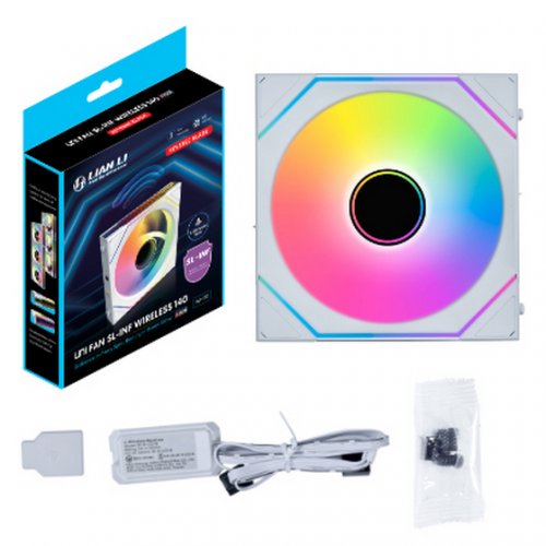 Кулер для корпуса Lian Li Uni Fan SL-INF Wireless 140 Reverse Blade (G99.14RSLIN1W1W.00) White купить в Украине: Киев, Днепр, Харьков, Одесса  | Проверка совместимости, низкая цена, отзывы, характеристики от TELEMART фото