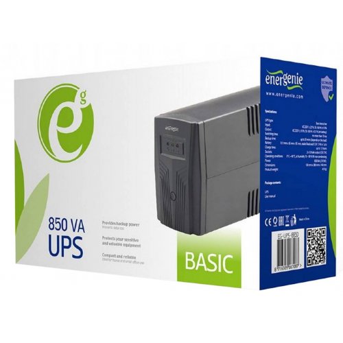 Уцінка дбж EnerGenie EG-UPS-B850 (Сліди використання, 874816) купити в Україні: Київ, Львів, Хмельницький, Тернопіль, Івано-Франківськ | Низька ціна, відгуки, характеристики від TELEMART фото