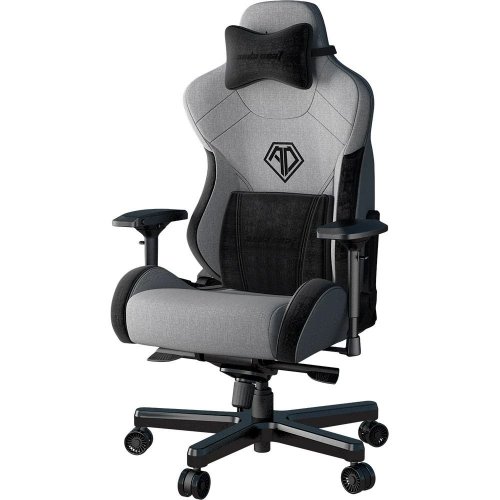 Уценка игровое кресло Anda Seat T-Pro 2 XL (AD12XLLA-01-GB-F) Grey/Black (Вскрытая упаковка, 874837) купить в Украине: Киев, Днепр, Харьков, Одесса  | Низкая цена, отзывы, характеристики от TELEMART фото