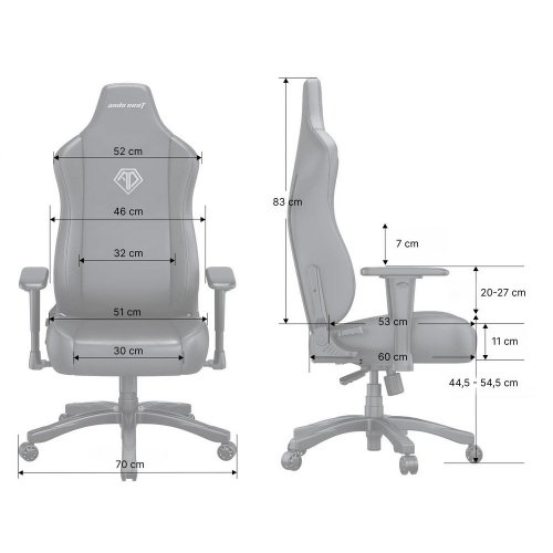 Уцінка ігрове крісло Anda Seat Novis L Fabric (AD23-L-01-G-F) Gray (Розкрита упаковка, 874912) купити в Україні: Київ, Львів, Хмельницький, Тернопіль, Івано-Франківськ | Низька ціна, відгуки, характеристики від TELEMART фото