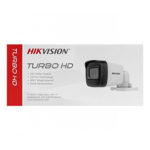 Turbo HD камера з мікрофоном Hikvision DS-2CE16H0T-ITFS 5MP 3.6mm (99-00001710) купити в Україні: Київ, Львів, Хмельницький, Тернопіль, Івано-Франківськ | Низька ціна, відгуки, характеристики від TELEMART фото