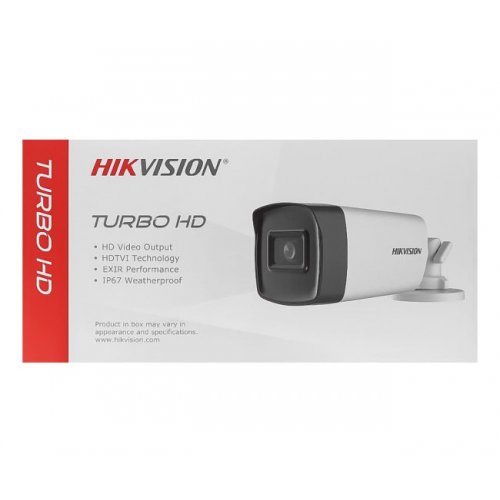Turbo HD камера Hikvision DS-2CE17H0T-IT5F (С) 5MP 3.6mm (99-00004887) купити в Україні: Київ, Львів, Хмельницький, Тернопіль, Івано-Франківськ | Низька ціна, відгуки, характеристики від TELEMART фото