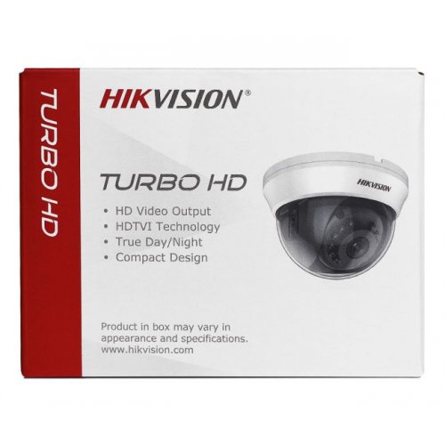 HD-TVI камера Hikvision DS-2CE56H0T-IRMMF (C) 5MP 3.6mm (99-00014949) купити в Україні: Київ, Львів, Хмельницький, Тернопіль, Івано-Франківськ | Низька ціна, відгуки, характеристики від TELEMART фото