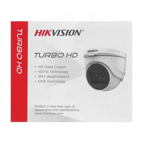 Turbo HD камера з мікрофоном Hikvision DS-2CE76D0T-ITMFS 2MP 2.8mm (99-00001713) купити в Україні: Київ, Львів, Хмельницький, Тернопіль, Івано-Франківськ | Низька ціна, відгуки, характеристики від TELEMART фото