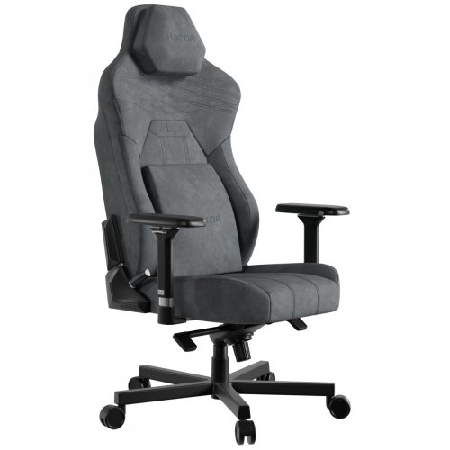 Уцінка ігрове крісло HATOR Arc 3 Velour XL (HTC3446XL) Grey (Розкрита упаковка, 875034) купити в Україні: Київ, Львів, Хмельницький, Тернопіль, Івано-Франківськ | Низька ціна, відгуки, характеристики від TELEMART фото