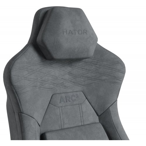 Уцінка ігрове крісло HATOR Arc 3 Velour XL (HTC3446XL) Grey (Розкрита упаковка, 875034) купити в Україні: Київ, Львів, Хмельницький, Тернопіль, Івано-Франківськ | Низька ціна, відгуки, характеристики від TELEMART фото