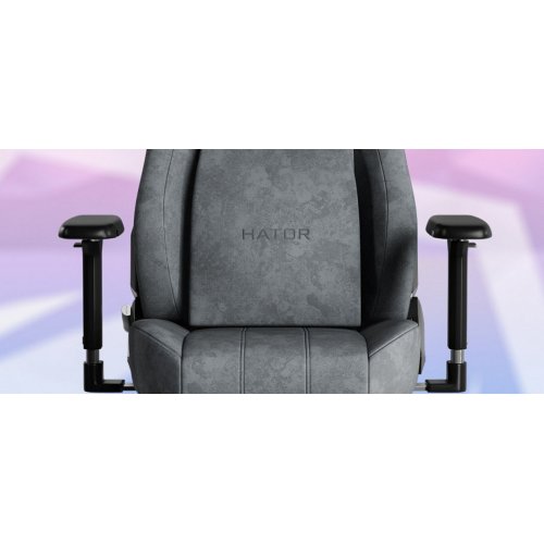 Уцінка ігрове крісло HATOR Arc 3 Velour XL (HTC3446XL) Grey (Розкрита упаковка, 875034) купити в Україні: Київ, Львів, Хмельницький, Тернопіль, Івано-Франківськ | Низька ціна, відгуки, характеристики від TELEMART фото