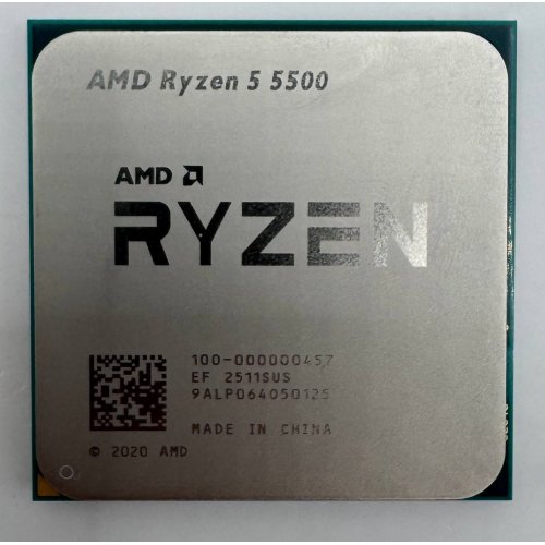 Процесор AMD Ryzen 5 5500 3.6(4.2)GHz 16MB sAM4 Tray (100-000000457) (Відновлено продавцем, 875037) купити в Україні: Київ, Львів, Хмельницький, Тернопіль, Івано-Франківськ | Перевірка сумісності, низька ціна, відгуки, характеристики від TELEMART фото