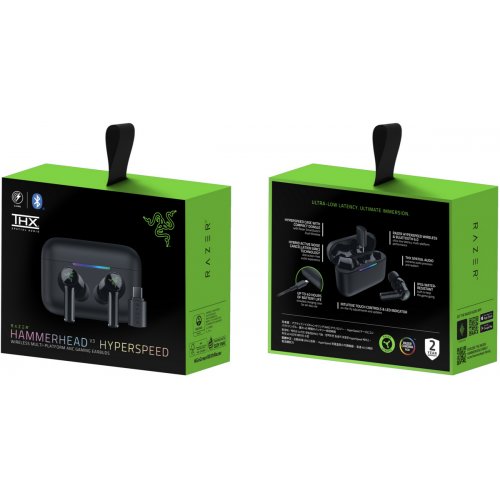 Наушники Razer Hammerhead V3 Hyperspeed (RZ12-05610100-R3G1) Black купить в Украине: Киев, Днепр, Харьков, Одесса  | Низкая цена, отзывы, характеристики от TELEMART фото