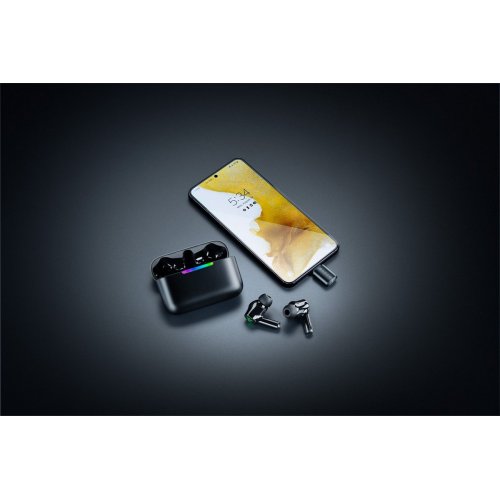 Наушники Razer Hammerhead V3 Hyperspeed (RZ12-05610100-R3G1) Black купить в Украине: Киев, Днепр, Харьков, Одесса  | Низкая цена, отзывы, характеристики от TELEMART фото
