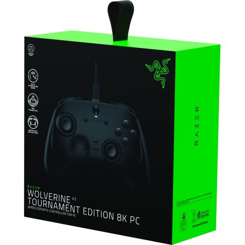 Геймпад Razer Wolverine V3 Tournament Edition 8K for PC (RZ06-05550100-R3M1) Black купить в Украине: Киев, Днепр, Харьков, Одесса  | Низкая цена, отзывы, характеристики от TELEMART фото