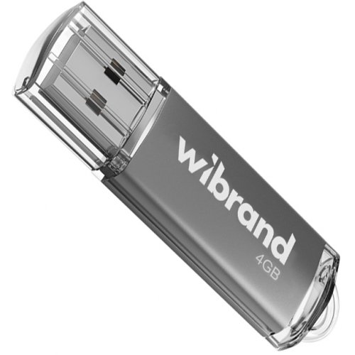 Накопичувач Wibrand Cougar 4GB USB 2.0 (WI2.0/CU4P1S) Silver купити в Україні: Київ, Львів, Хмельницький, Тернопіль, Івано-Франківськ | Низька ціна, відгуки, характеристики від TELEMART фото