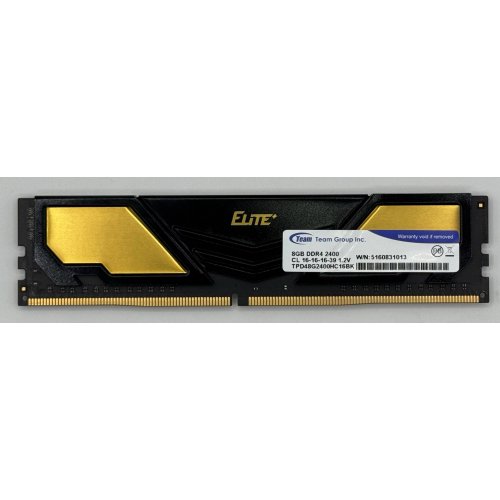 Озп Team DDR4 8GB 2400MHz Elit Plus (TPD48G2400HC16BK) (Відновлено продавцем, 875125) купити в Україні: Київ, Львів, Хмельницький, Тернопіль, Івано-Франківськ | Перевірка сумісності, низька ціна, відгуки, характеристики від TELEMART фото