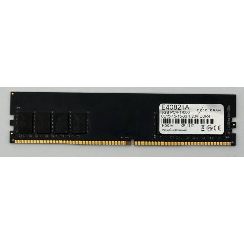 Озп Exceleram DDR4 8GB 2133Mhz (E40821A) (Відновлено продавцем, 875156) купити в Україні: Київ, Львів, Хмельницький, Тернопіль, Івано-Франківськ | Перевірка сумісності, низька ціна, відгуки, характеристики від TELEMART фото