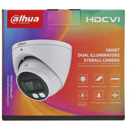 HDCVI камера Dahua DH-HAC-HDW1500TP-IL-A 5MP 2.8mm (99-00014826) купити в Україні: Київ, Львів, Хмельницький, Тернопіль, Івано-Франківськ | Низька ціна, відгуки, характеристики від TELEMART фото