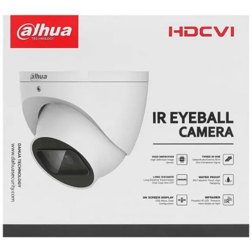 HDCVI камера Dahua DH-HAC-HDW1800TLMP 8MP 2.8mm (99-00009985) купити в Україні: Київ, Львів, Хмельницький, Тернопіль, Івано-Франківськ | Низька ціна, відгуки, характеристики від TELEMART фото