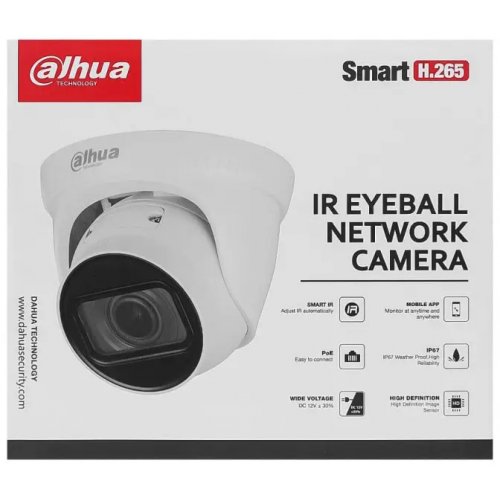 IP-камера Dahua DH-IPC-HDW1230T1-ZS-S5 2MP 2.8-12mm (99-00003636) купити в Україні: Київ, Львів, Хмельницький, Тернопіль, Івано-Франківськ | Низька ціна, відгуки, характеристики від TELEMART фото