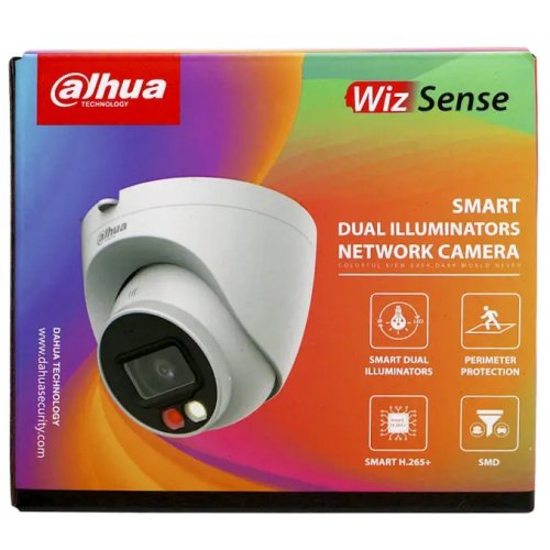 IP-камера Dahua DH-IPC-HDW2249T-S-IL 2MP 2.8mm (99-00022213) купити в Україні: Київ, Львів, Хмельницький, Тернопіль, Івано-Франківськ | Низька ціна, відгуки, характеристики від TELEMART фото
