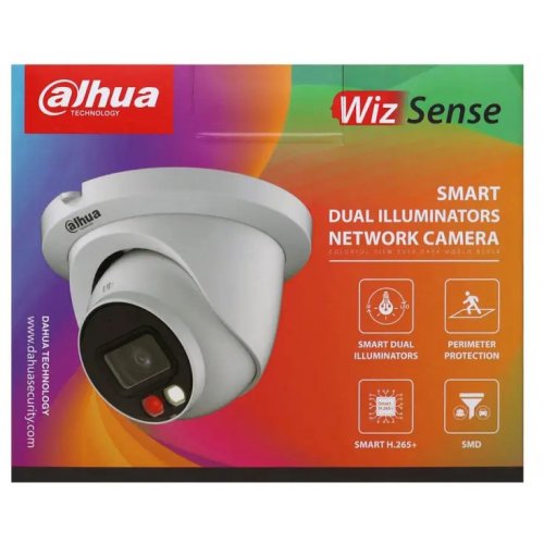 IP-камера Dahua DH-IPC-HDW2849TM-S-IL 8MP 2.8mm (99-00013754) купити в Україні: Київ, Львів, Хмельницький, Тернопіль, Івано-Франківськ | Низька ціна, відгуки, характеристики від TELEMART фото