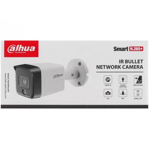 IP-камера Dahua DH-IPC-HFW1431TC-A 4MP 2.8mm (99-00021796) купити в Україні: Київ, Львів, Хмельницький, Тернопіль, Івано-Франківськ | Низька ціна, відгуки, характеристики від TELEMART фото