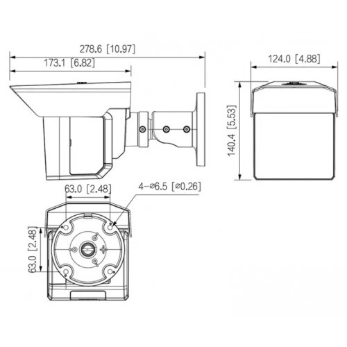 IP-камера Dahua DH-IPC-MFW5241T2-E3-ASE 2+2+2MP 3.6/12/25mm (99-00022034) Black купить в Украине: Киев, Днепр, Харьков, Одесса  | Низкая цена, отзывы, характеристики от TELEMART фото