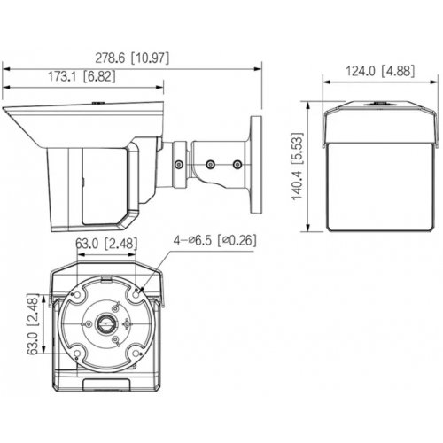 IP-камера Dahua DH-IPC-MFW5241T2-E3-ASE 2+2+2MP 3.6/12/25mm (99-00022033) купить в Украине: Киев, Днепр, Харьков, Одесса  | Низкая цена, отзывы, характеристики от TELEMART фото