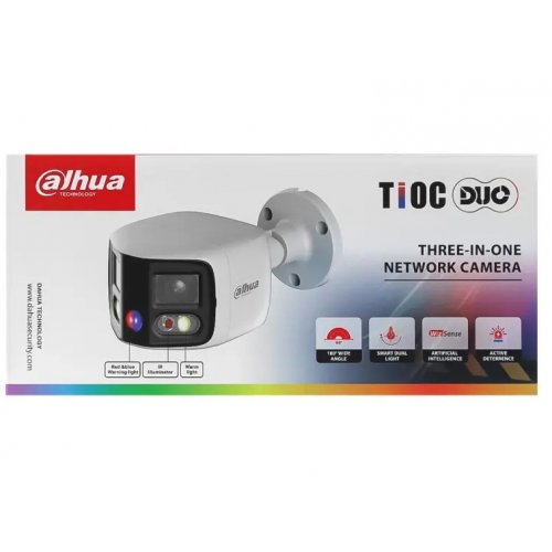 IP-камера Dahua DH-IPC-PFW3849S-A180-AS-PV 4+4MP 2.8mm TiOC (99-00014967) купити в Україні: Київ, Львів, Хмельницький, Тернопіль, Івано-Франківськ | Низька ціна, відгуки, характеристики від TELEMART фото