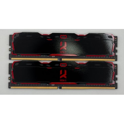 Озп GoodRAM DDR4 16GB (2x8GB) 2666Mhz IRDM X Black (IR-X2666D464L16S/16GDC) (Відновлено продавцем, 875446) купити в Україні: Київ, Львів, Хмельницький, Тернопіль, Івано-Франківськ | Перевірка сумісності, низька ціна, відгуки, характеристики від TELEMART фото