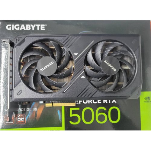 Уценка видеокарта Gigabyte GeForce RTX 5060 WINDFORCE OC 8192MB (GV-N5060WF2OC-8GD) (Следы использования, 875459) купить в Украине: Киев, Днепр, Харьков, Одесса  | Проверка совместимости, низкая цена, отзывы, характеристики от TELEMART фото