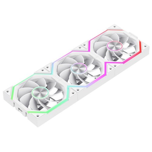 Набор кулеров для корпуса GAMEMAX FN12A N2 WL Reverse (FN12A-N2 WL-RW) White купить в Украине: Киев, Днепр, Харьков, Одесса  | Проверка совместимости, низкая цена, отзывы, характеристики от TELEMART фото