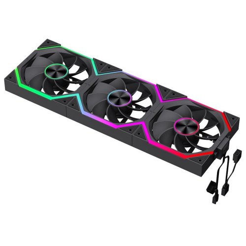 Набор кулеров для корпуса GAMEMAX FN12A N2 WL Reverse (FN12A N2 WL-R) Black купить в Украине: Киев, Днепр, Харьков, Одесса  | Проверка совместимости, низкая цена, отзывы, характеристики от TELEMART фото