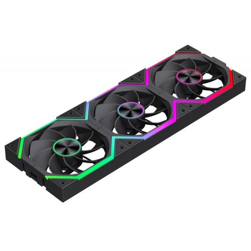 Набор кулеров для корпуса GAMEMAX FN12A N2 WL Reverse (FN12A N2 WL-R) Black купить в Украине: Киев, Днепр, Харьков, Одесса  | Проверка совместимости, низкая цена, отзывы, характеристики от TELEMART фото
